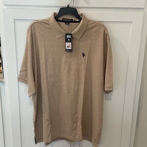 U.S. Polo Assn. Men's Beige Polo Shirt